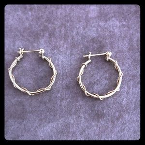 Gold hoop earrings